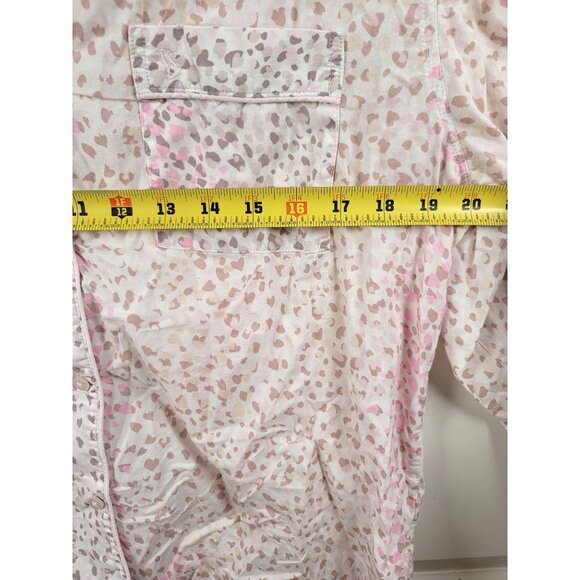 Victorias Secret Women's Button-Up Leopard Print Pajama Top Size S/P - Picture 5 of 12